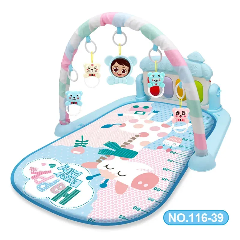 Baby Activity Gym Play Mat Musical Rack