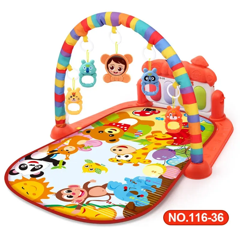 Baby Activity Gym Play Mat Musical Rack