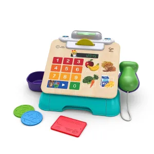 Baby Einstein   Hape Magic Touch Toy Cash Register Pretend to Check Out Toy, Real Sounds and Music, Ages 1, 2, 3, 4 