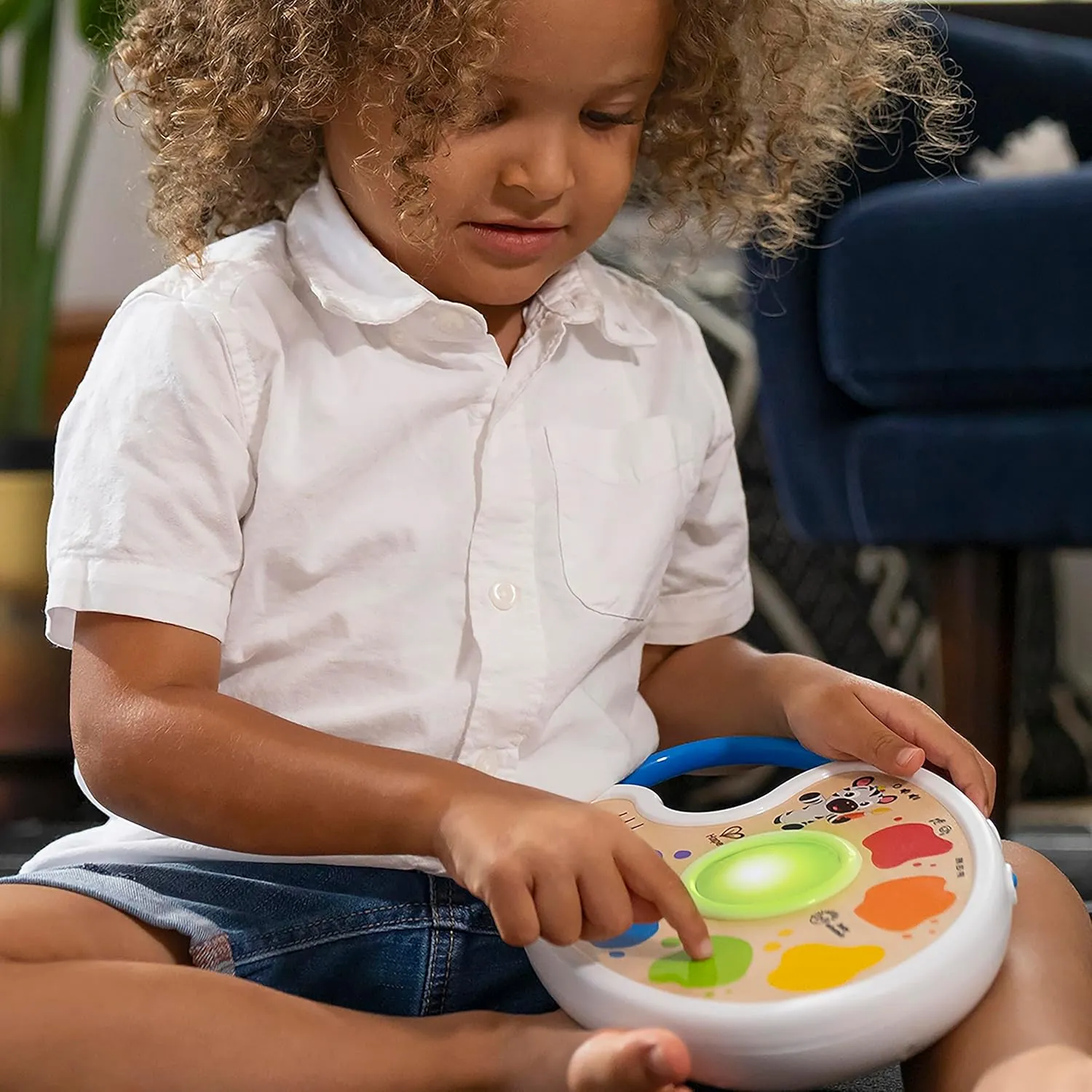 Baby Einstein   Hape Playful Painter Magic Touch Color Palette Light Up Toy, Color Learning Toy, Music Toy, Ages 6  months