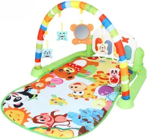 Baby Gym Play Mat, and Activity Gym, Baby Play Piano Gym, Musical Activity Center for Baby, Play Mats for Babies, Tummy Time Mat, Smart Stages Learning Content for Newborn To Toddler (Green), Medium