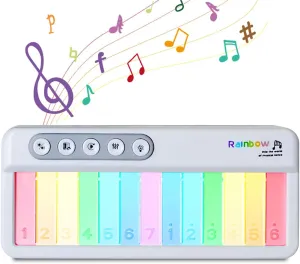 Baby Musical Toys Piano Keyboard with Light and Sound for Toddlers 1-3, Early Learning Educational Toy, Boy Girl Gifts