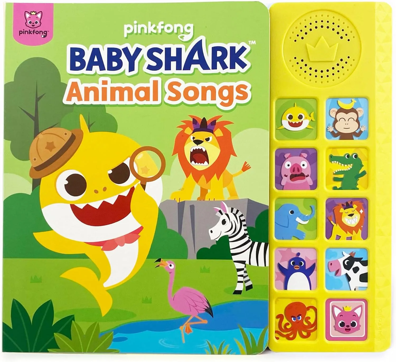 Baby Shark Animal Songs 10 Button Sound Book | Learning & Education Toys | Interactive Books for Toddlers 1-3 | Gifts for Boys & Girls