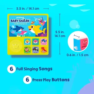 Baby Shark Mini Sound Pad | Baby Shark Toys, Musical Toys | Learning & Education Toys | Interactive Baby Toys | Gifts for Boys & Girls