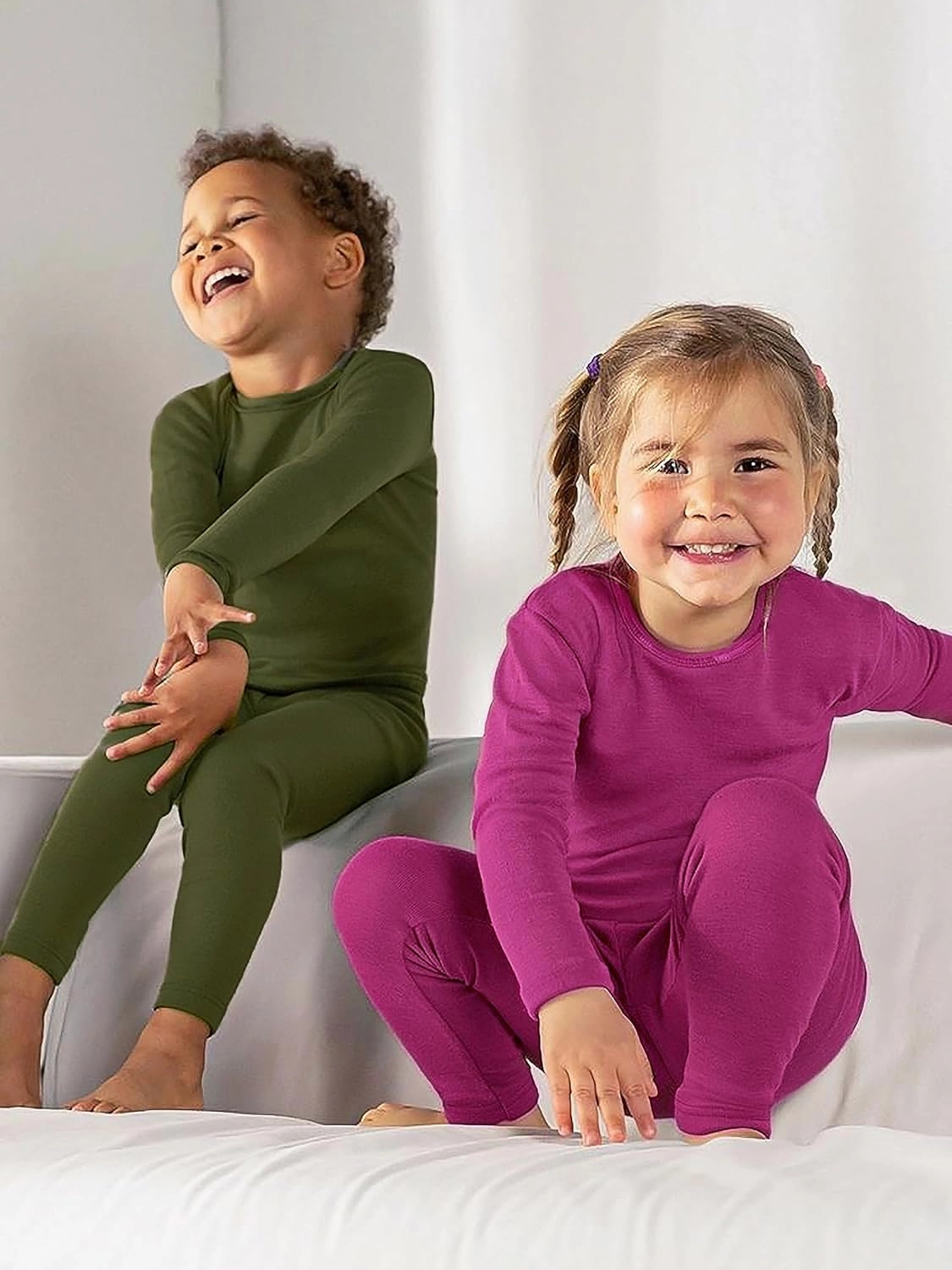 BABY 2T-10Y Toddler Kids Girls Boys Soft Comfy 2pcs Set Long Sleeve Shirts and Pants Sets