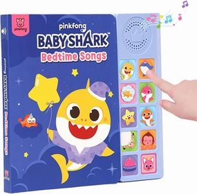 Baby Shark Bedtime Songs 10 Button Sound Book, Children's Sound Books, Interactive Learning Books for Toddlers, Learning & Education Toys, Baby Shark Gifts for Kids