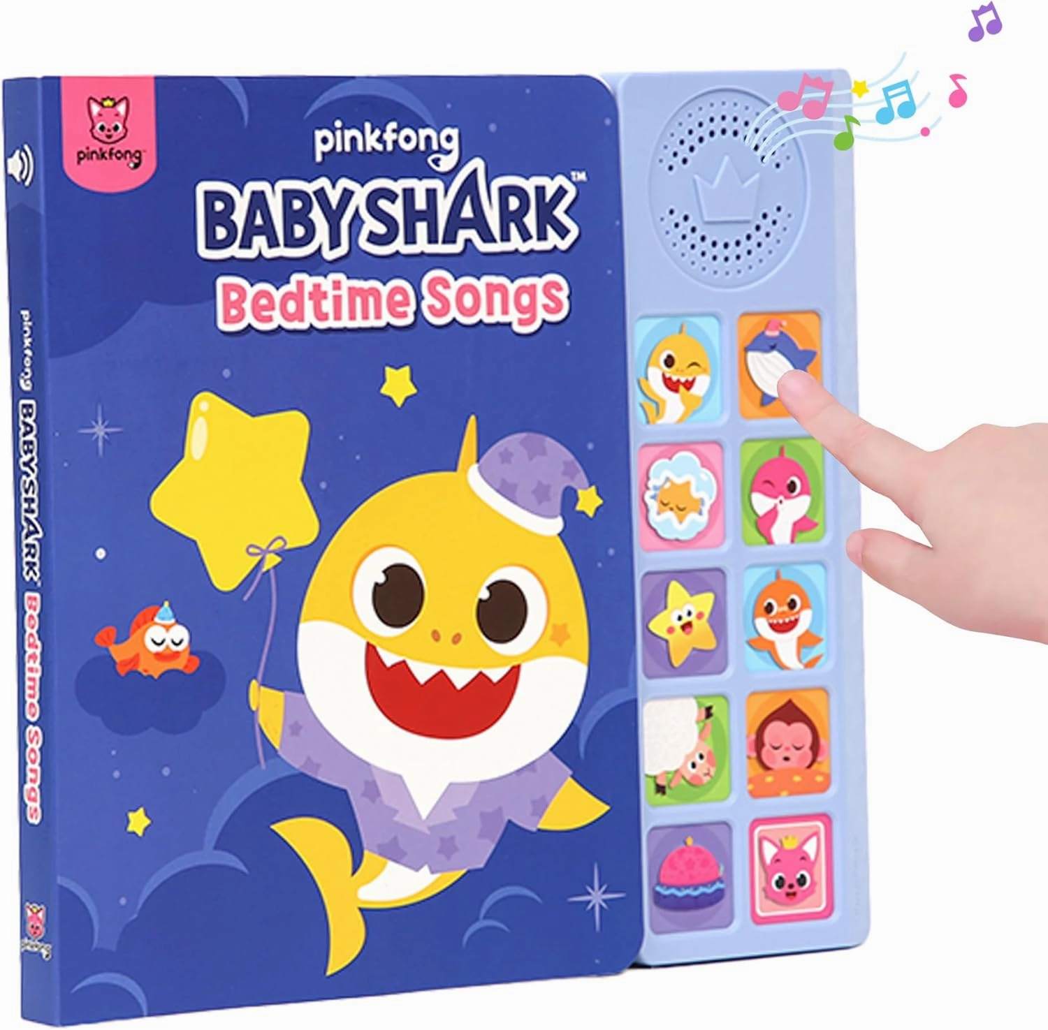 Baby Shark Bedtime Songs 10 Button Sound Book, Children's Sound Books, Interactive Learning Books for Toddlers, Learning & Education Toys, Baby Shark Gifts for Kids