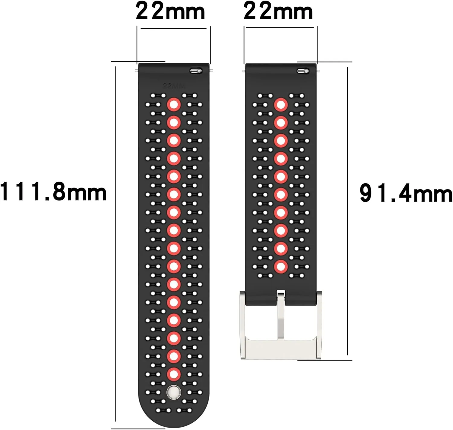 BabyValley 22mm Silicone Bands Compatible with Suunto Vertical/ 9 Peak/ 9 Peak Pro/ 5 Peak, Wristband Strap Replacement Bracelet for Suunto 9 Peak