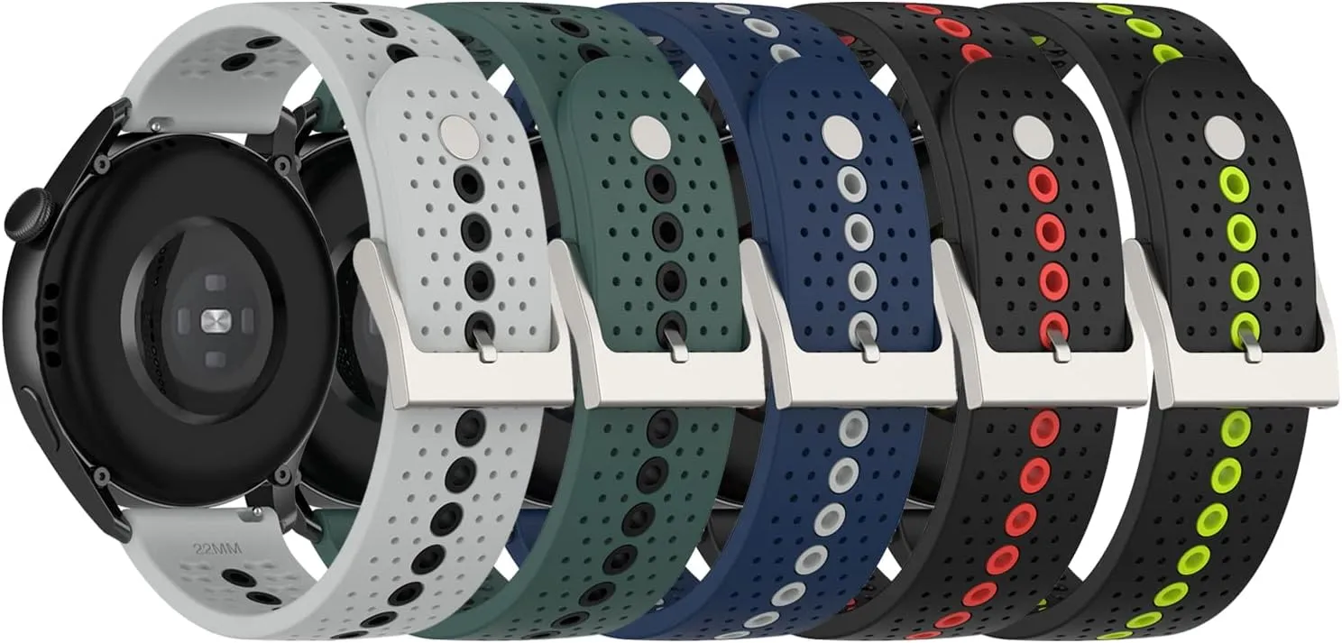 BabyValley 22mm Silicone Bands Compatible with Suunto Vertical/ 9 Peak/ 9 Peak Pro/ 5 Peak, Wristband Strap Replacement Bracelet for Suunto 9 Peak