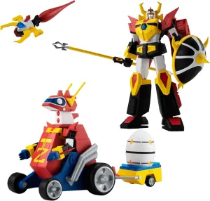 BANDAI Shokugan Modeling Project Gyakuten! Ippatsuman SMP Gyakuten-Oh & Tokyu Zaurus Model Kit Set