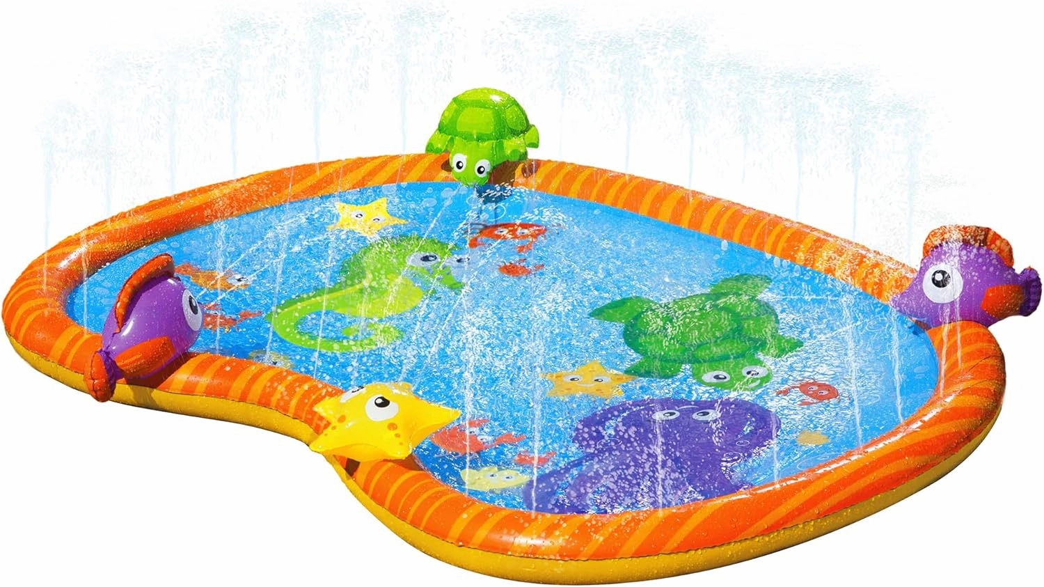 BANZAI 58 Inch Sprinkle Friends Play Mat, Watermat