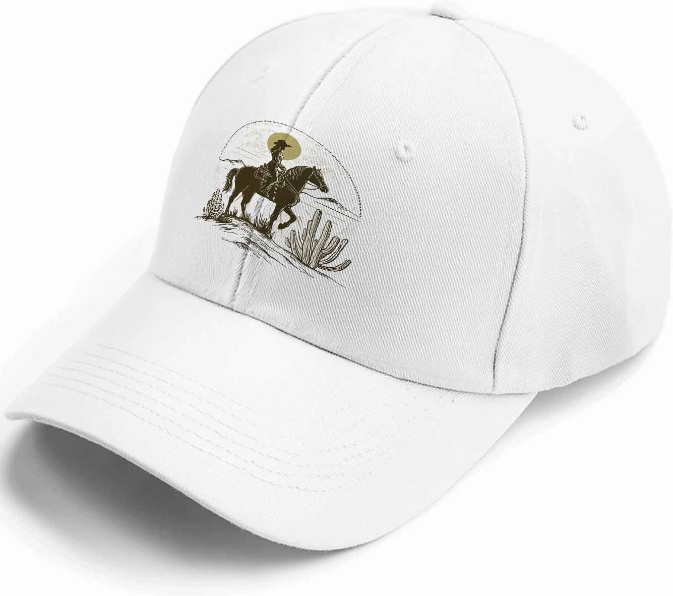 Baseball Cap Cartoon Cowboy Retro Ball Cap Adjustable Cotton Hats Golf Hat for Men & Women
