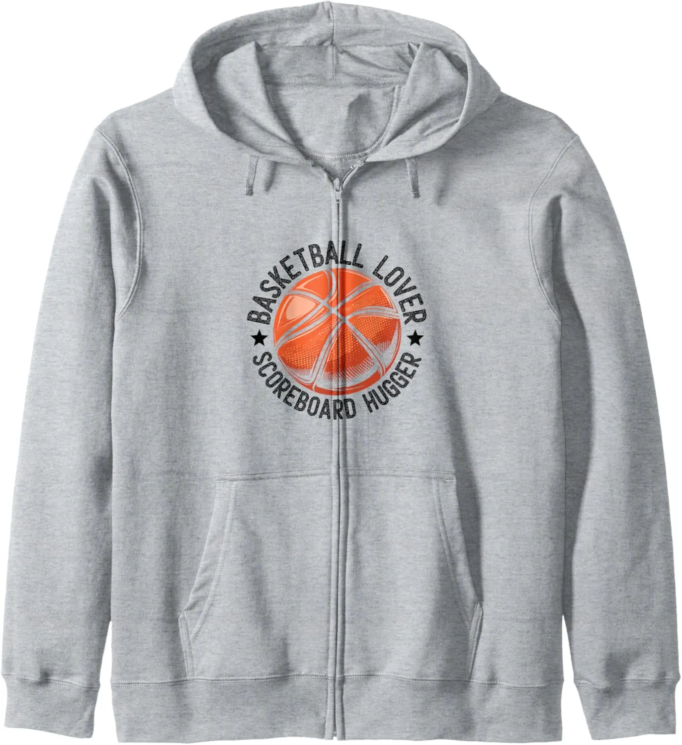 Basketball Lover Scoreboard Hugger Shoot Court Player Zip Hoodie