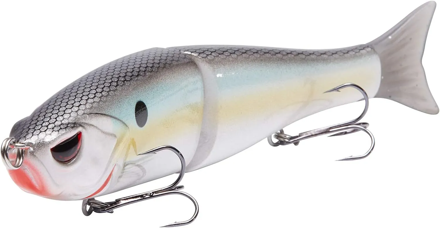 Bassdash SwimShad Glide Baits Jointed Swimbait Bass Pike Salmon Trout Muskie Fishing Lure,3-Pack