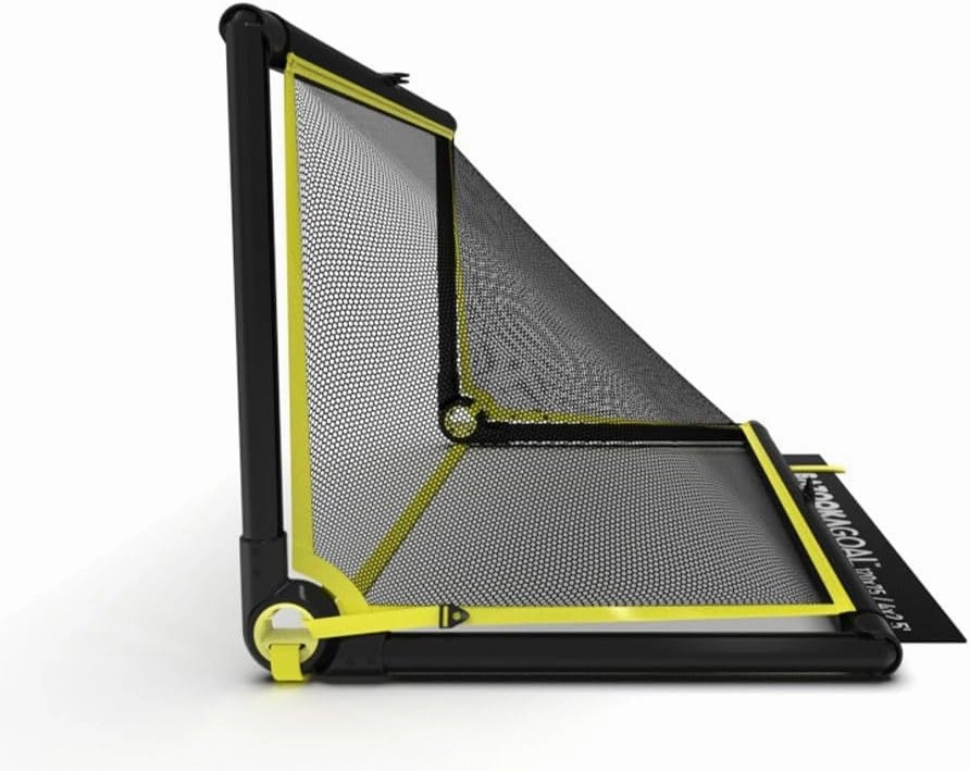 BazookaGoal Original Solid Frame Pop Up Goal - Folding Mini Soccer Goal for Kids and Adults - Portable Goal Post - Easy to Set-up & Steady