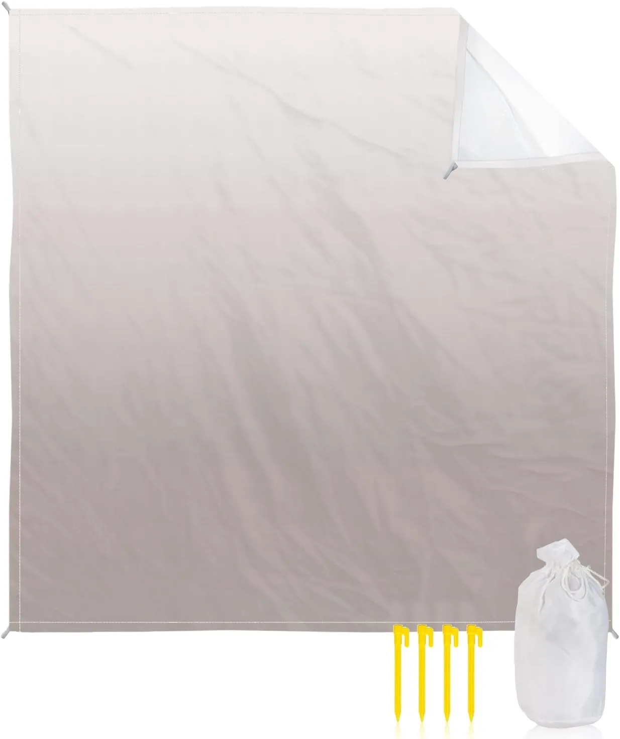 Beach Blanket, Ombre Brown Sandproof Waterproof Outdoor Mat Quick Drying Beach Accessories for Vacation Holiday Picnic Camping, 79"x83" for 1-4 Adults