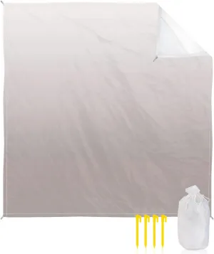 Beach Blanket, Ombre Brown Sandproof Waterproof Outdoor Mat Quick Drying Beach Accessories for Vacation Holiday Picnic Camping, 79"x83" for 1-4 Adults