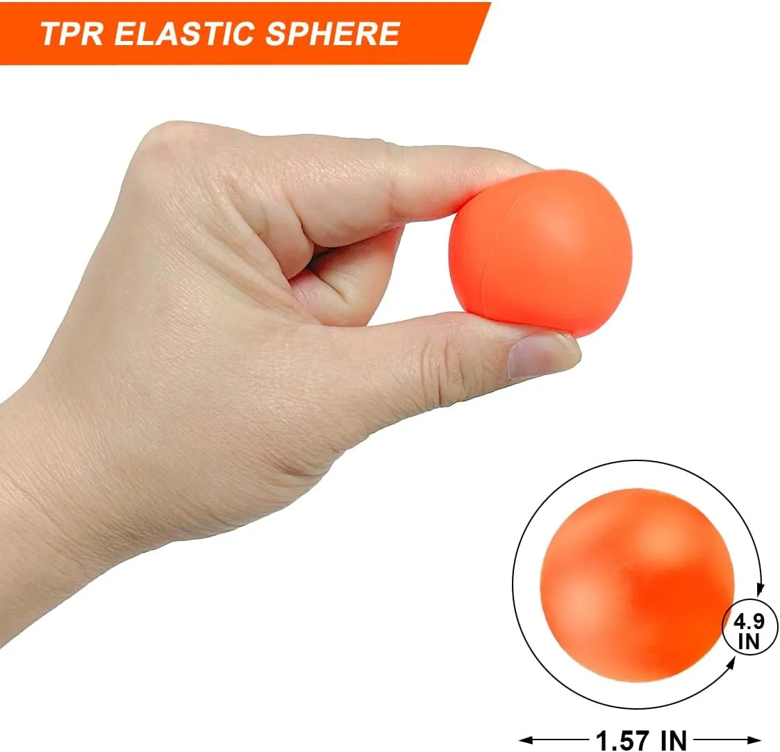Beach Paddle Ball Replacement Set - 12 Colorful High Visibility Waterproof Balls, Suitable for Smash Ball, Pro Kadima, and All Kinds of Outdoor Beach Paddle Games