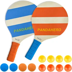 Beach Paddle Ball Replacement Set - 12 Colorful High Visibility Waterproof Balls, Suitable for Smash Ball, Pro Kadima, and All Kinds of Outdoor Beach Paddle Games