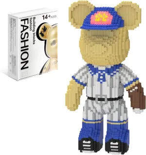 Bear Building Blocks (4500PCS) | 700% Bear Display Model | Micro 3D Animal Building Blocks | Fluorescence Design for Adults & Kids | Idea for Home & Office Decor |3D Instruction
