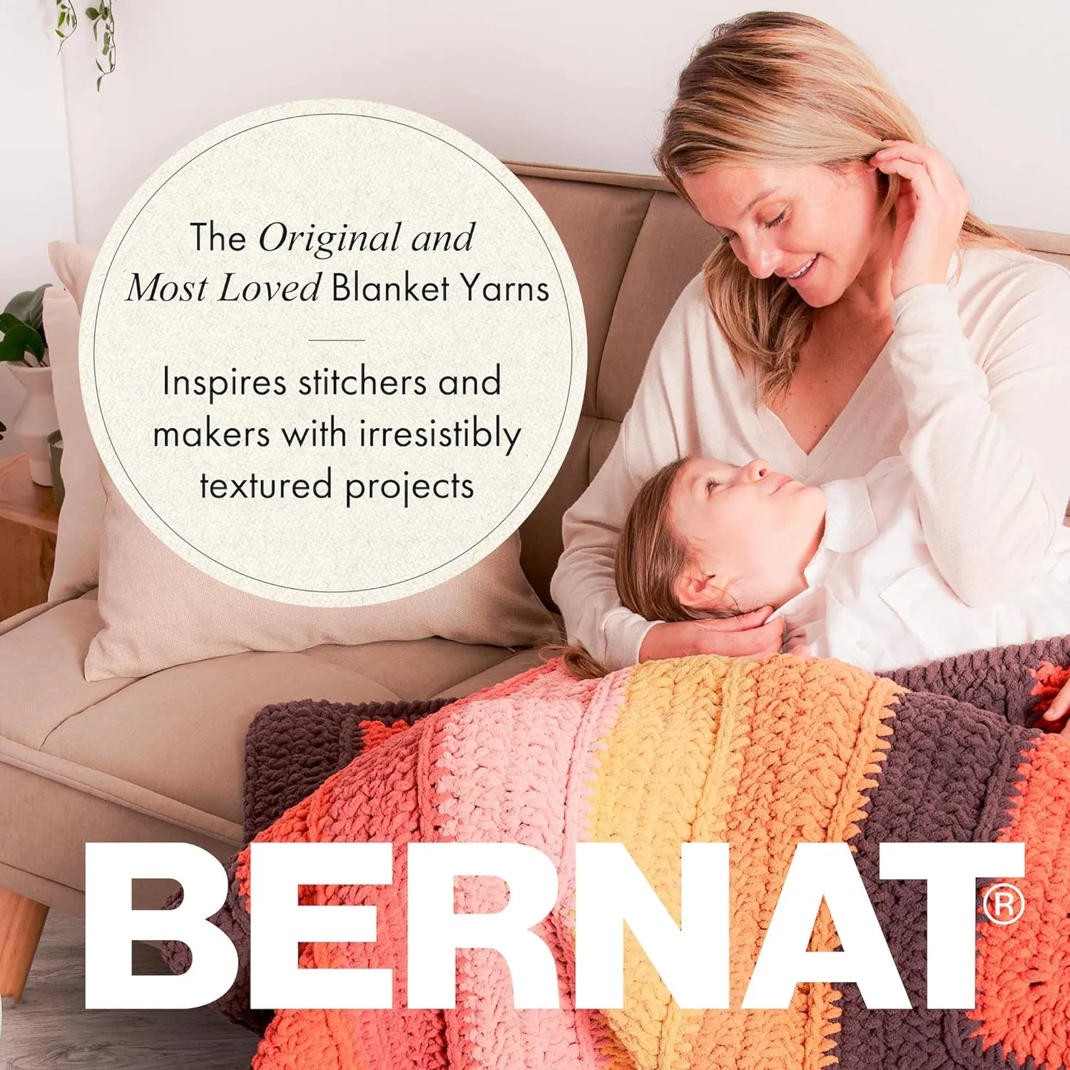 Bernat Sheepy Brown Bear Yarn - 2 Pack of 250g/8.8oz - Nylon - 6 Super Bulky - 149 Yards - Knitting, Crocheting & Crafts