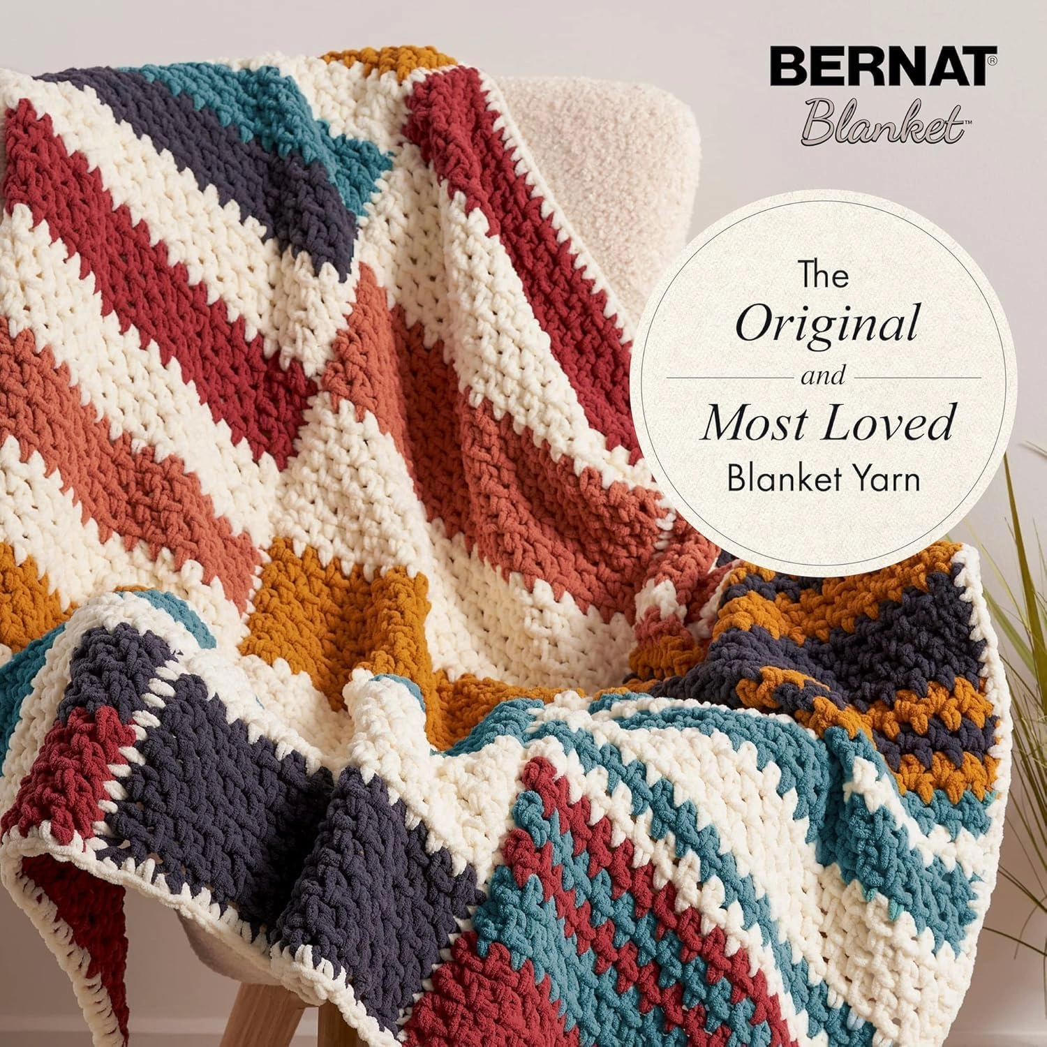 Bernat Blanket BB Twilight Yarn - 2 Pack of 300g/10.5 oz - 100% Polyester - #6 Super Bulky - 220 Yards - Knitting/Crochet