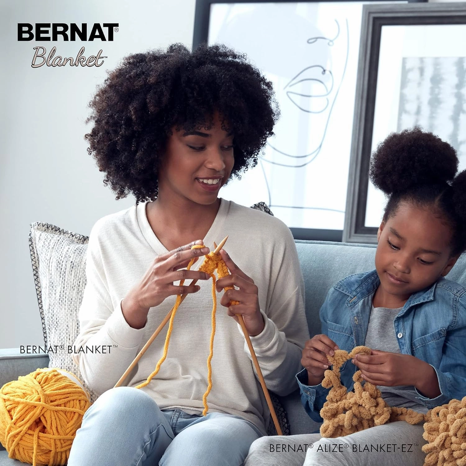 Bernat Blanket BB Twilight Yarn - 2 Pack of 300g/10.5 oz - 100% Polyester - #6 Super Bulky - 220 Yards - Knitting/Crochet