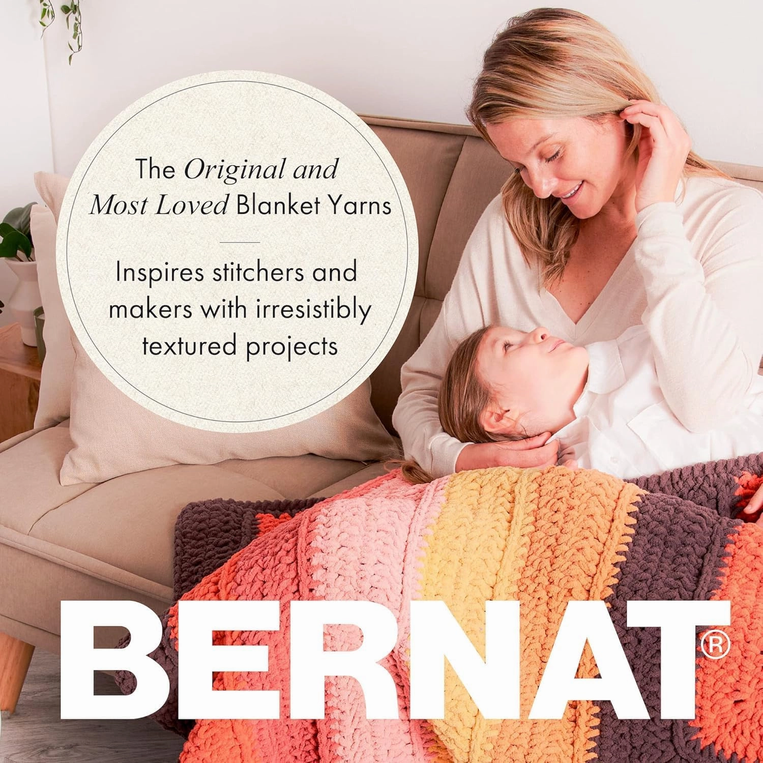 Bernat Blanket BB Twilight Yarn - 2 Pack of 300g/10.5 oz - 100% Polyester - #6 Super Bulky - 220 Yards - Knitting/Crochet