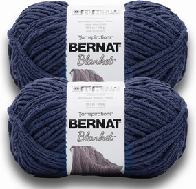 Bernat Blanket BB Twilight Yarn - 2 Pack of 300g/10.5 oz - 100% Polyester - #6 Super Bulky - 220 Yards - Knitting/Crochet