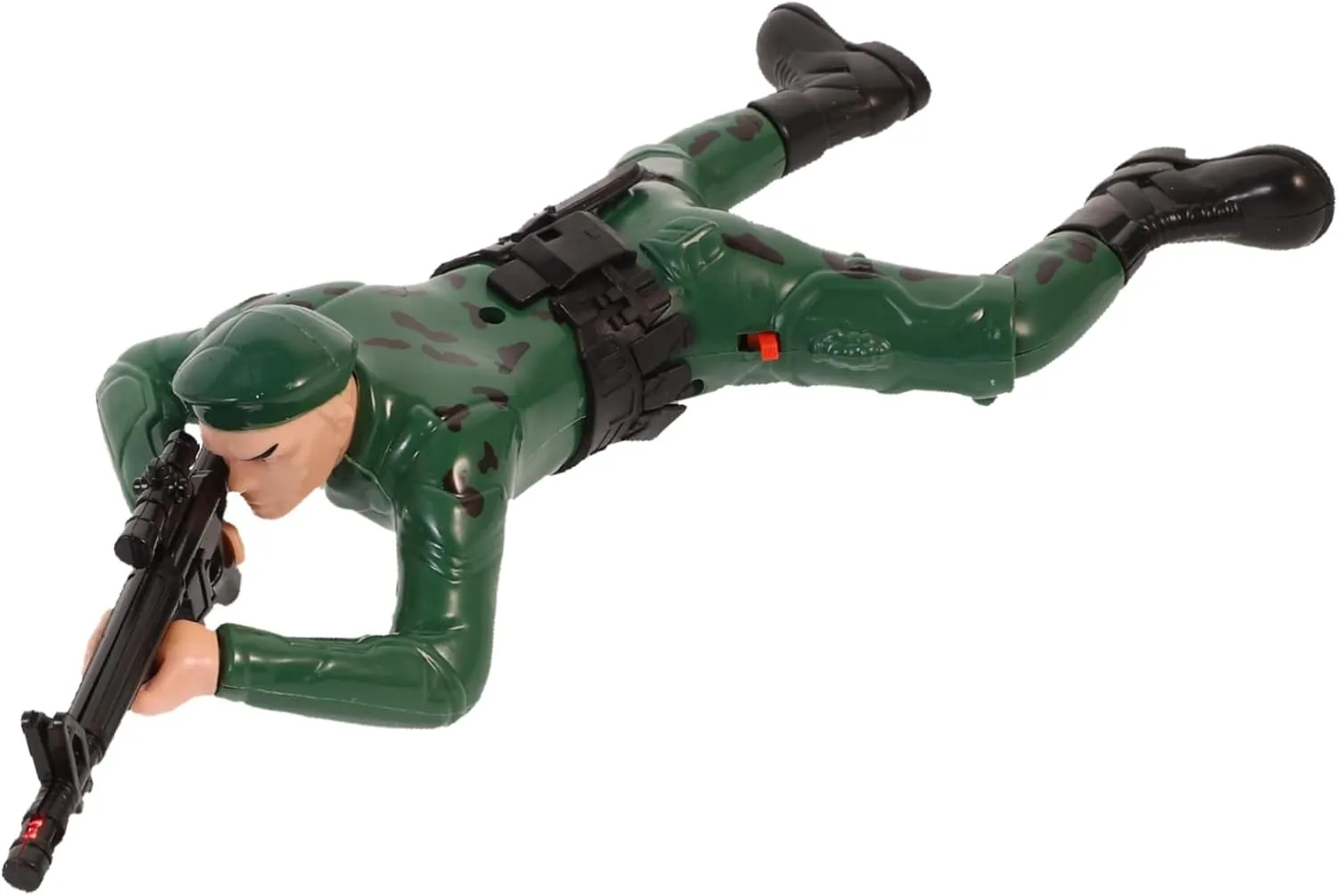 BESPORTBLE 1Pc Electric Soldier with Light and Sound Crawling Figurine for Imagination Development Safe Design Batteries Not Included Random Color
