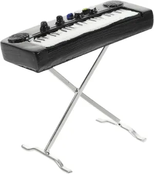 BESPORTBLE 3pcs Miniature Electronic Organ Mini Musical Instrument Model for Dollhouse Decor Alloy Realistic Organ Look