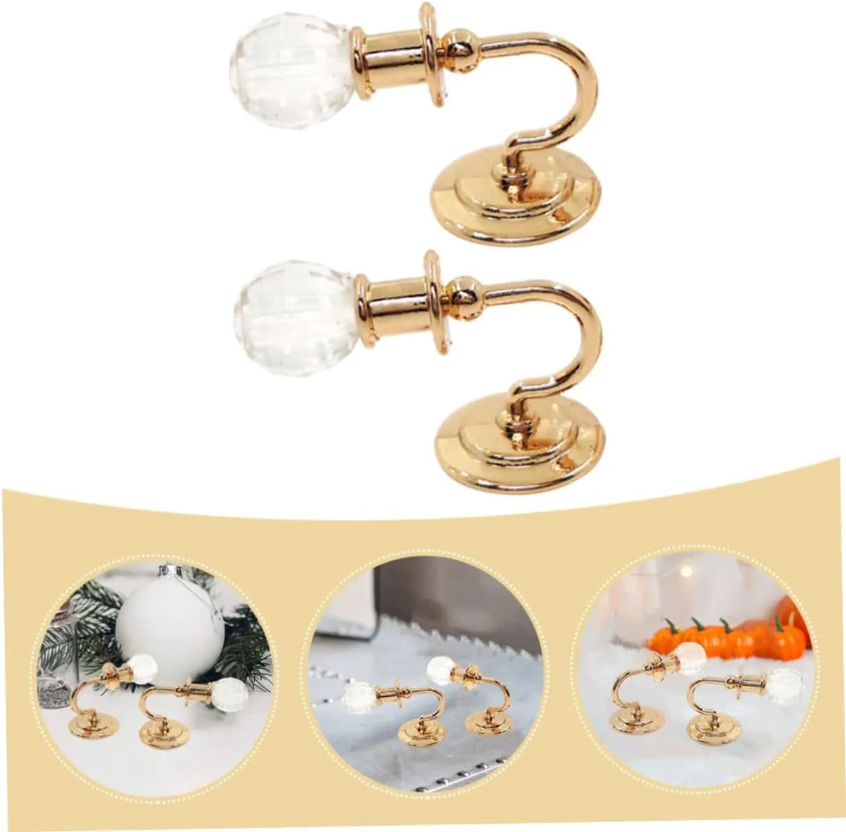 BESPORTBLE 5 Pairs Miniature Wall Light Model of Vivid Dollhouse Accessories for Scene Decoration Safe Material Mini Lamp Model for Unique Mini House Decor