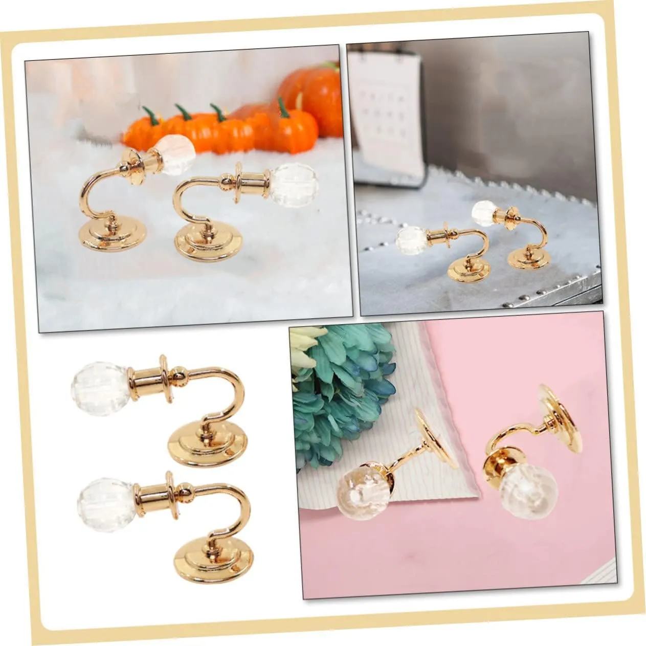 BESPORTBLE 5 Pairs Miniature Wall Light Model of Vivid Dollhouse Accessories for Scene Decoration Safe Material Mini Lamp Model for Unique Mini House Decor