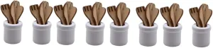 BESPORTBLE 8 Sets Doll Kitchen Miniature Accessories Miniature House Kitchen Tools Boys and Girls Utensils Set Utensils DIY Accessories
