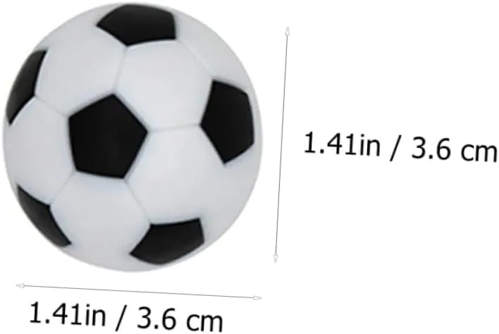 BESPORTBLE Foosball Tabletop Mini Football, Plastic Ball Tabletop Football Replacement Ball Football Machine Game Ball Accessories 16Pcs (36mm)