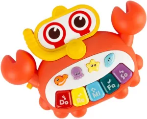 BESPORTBLE Portable Piano Interactive Musical for Early Learning Imagination Development Safe Material Great Present for Fun Handheld Cartoon Design
