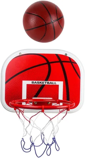 BESTonZON 1set Boy Girl Hanging Basketball Rack Set Lightweight Basketball Kit for Boys and Girls Inflatable Included for Fun and Practice