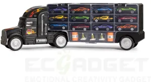 Big Daddy Tractor Trailer Car Collection Case Carrier Transport Toy Truck for Kids