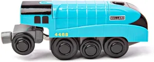 Bigjigs Rail, Mallard Battery Operated Toy Train, Battery Trains for Wooden Track