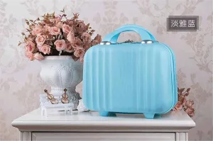Bilateral Stripe Typ ABS Polychrome Mini Travel Luggage For Princess Girls Or Women lady