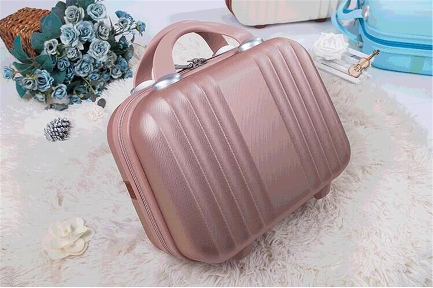 Bilateral Stripe Typ ABS Polychrome Mini Travel Luggage For Princess Girls Or Women lady