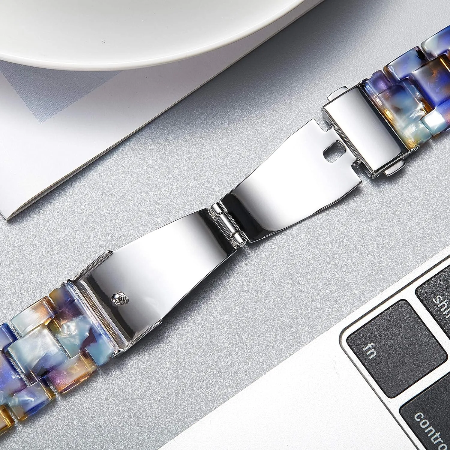 BINLUN Resin Watch Bands Replacement Watch Straps for Men Women 14 Colors Watchbands Lightweight 12/14/16/18/20/22mm Wrist Bands Fashion Skin-Friendly Smart Watch Bracelets
