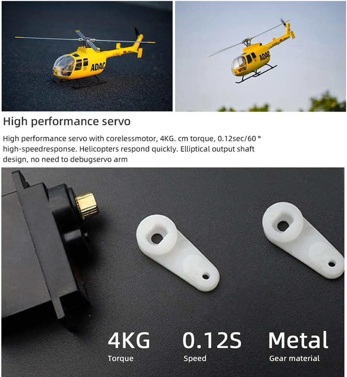 BO105 470 RC Helicopter for Adults, 2.4G 6CH Remote Control Helicopter with H1 Flight Controller,GPS, Adjustable Left/Right-Handed Controls, RC Military Helicopter RC Aircraft Gift -RTF