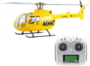 BO105 470 RC Helicopter for Adults, 2.4G 6CH Remote Control Helicopter with H1 Flight Controller,GPS, Adjustable Left/Right-Handed Controls, RC Military Helicopter RC Aircraft Gift -RTF