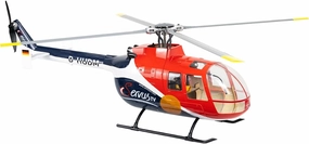 BO105 RC Helicopter Military, 470 Size 2.4G 6CH Remote Control Helicopter with H1 Flight Controller, GPS, Adjustable Left/Right-Handed Controls, RC Aircraft Toy Gift -RTF