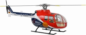BO105 Remote Control Helicopter for 16 , 470 Size 2.4G 6CH Military RC Helicopter with H1 Flight Controller, GPS and Adjustable Left/Right-Handed Controls (RTF Version)