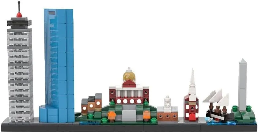 Boston Skyline City Skyline Architecture 455 Pieces Building Toys MOC Build for Age 18 