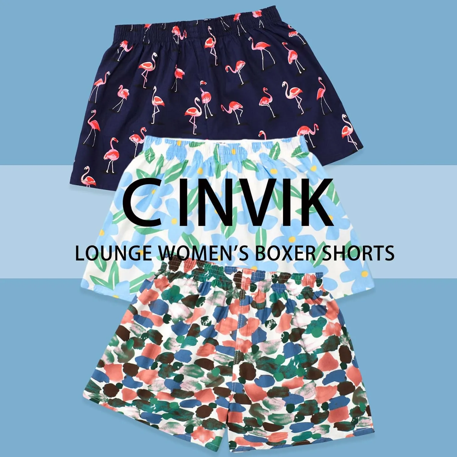 Boxer Shorts for Women Gingham Sleep Y2k Printed Boxers Pj Boxer Short Trendy Checkered Baggy Pj Boxers