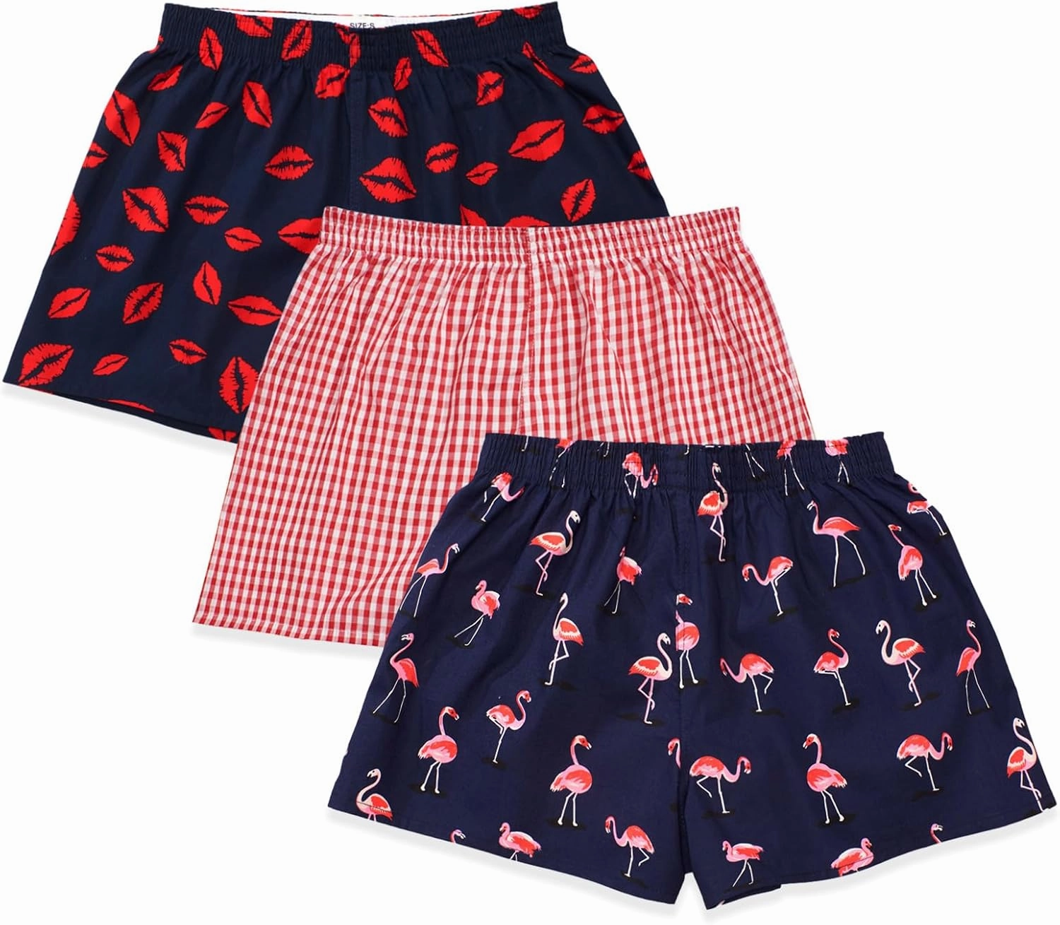 Boxer Shorts for Women Gingham Sleep Y2k Printed Boxers Pj Boxer Short Trendy Checkered Baggy Pj Boxers