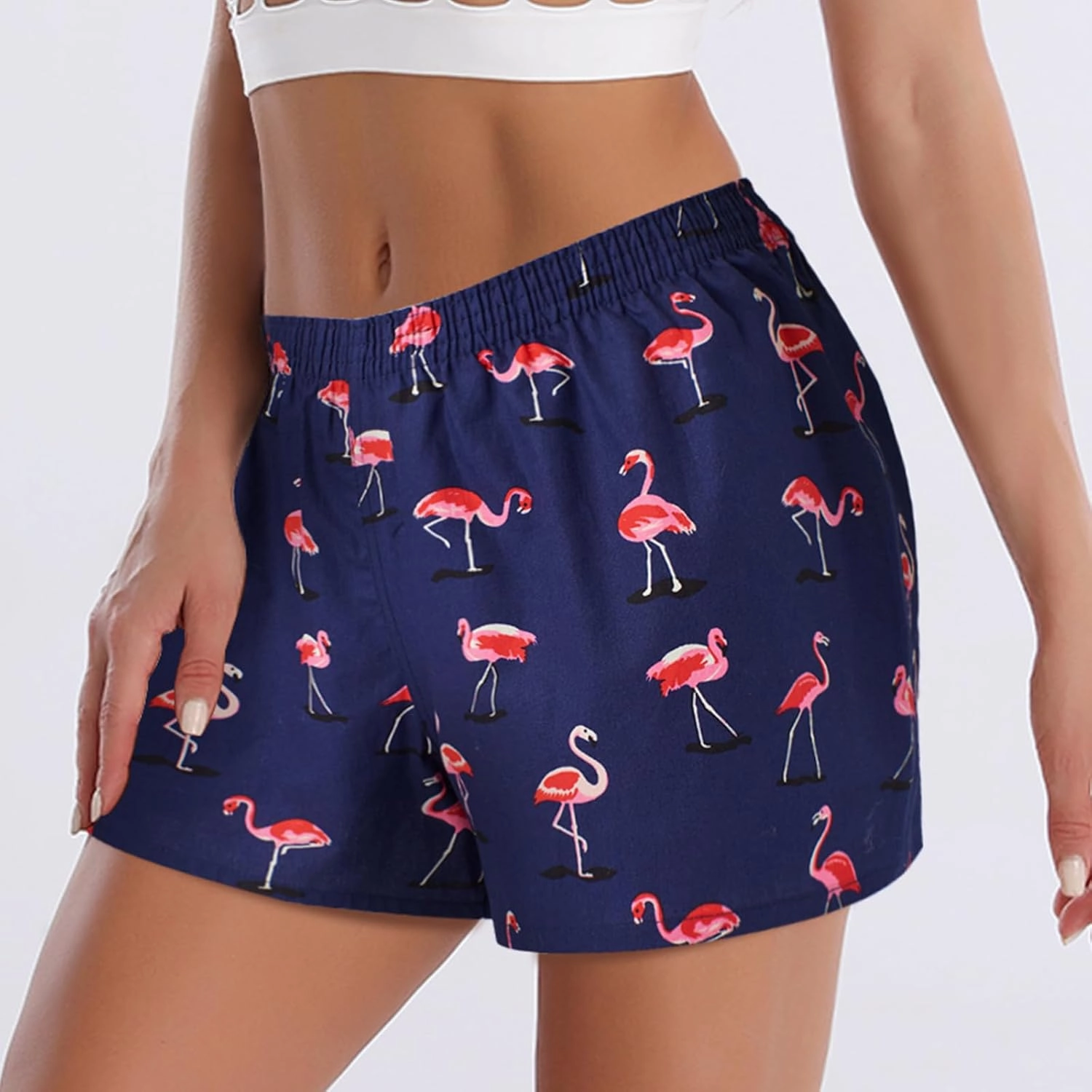 Boxer Shorts for Women Gingham Sleep Y2k Printed Boxers Pj Boxer Short Trendy Checkered Baggy Pj Boxers
